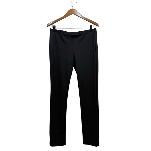 Eileen Fisher Low Rise Pull-On Stretch Pants Black size S/P - Picture 2 of 7